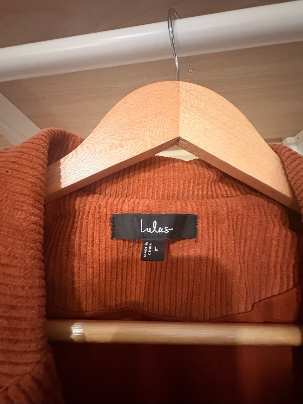 Rust Colored Corduroy Jumpsuit- Lulu’s - Picture 4 of 5